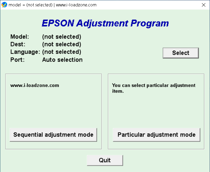 Epson Printer Resetter Tool download