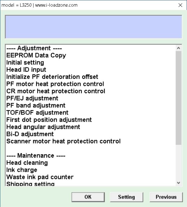 Waste Ink Pad counter